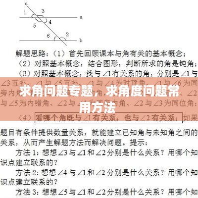 求角問(wèn)題專(zhuān)題，求角度問(wèn)題常用方法 