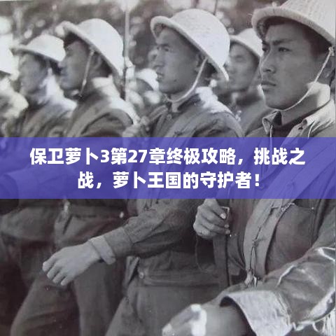 保衛(wèi)蘿卜3第27章終極攻略，挑戰(zhàn)之戰(zhàn)，蘿卜王國的守護者！