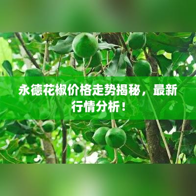 永德花椒價格走勢揭秘，最新行情分析！