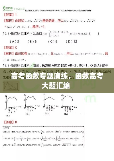 高考函數(shù)專題演練，函數(shù)高考大題匯編 